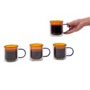 Ver imagem 7 de Kit 4 canecas de vidro de café ou chá parede dupla - Oikos