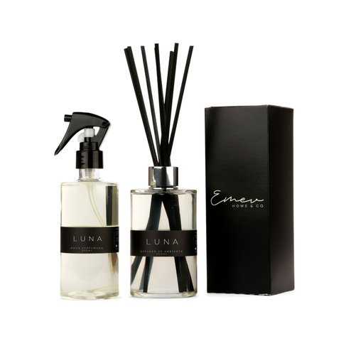 Kit Difusor de Ambiente + Água Perfumada Premium Baunilha Adocicado 100ml
