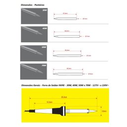 Ferro De Solda Com Suporte 70w Fame 220v Inmetro - 2