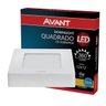 Plafon Quadrado Sobrepor 6w Branco Quente Avant - 1