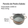 Panela de Pedra Sabão 2.000 Ml - 3