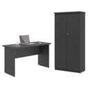 Ver imagem 1 de Mesa de Escritorio com Armário 2 Portas Pampulha Preto Onix