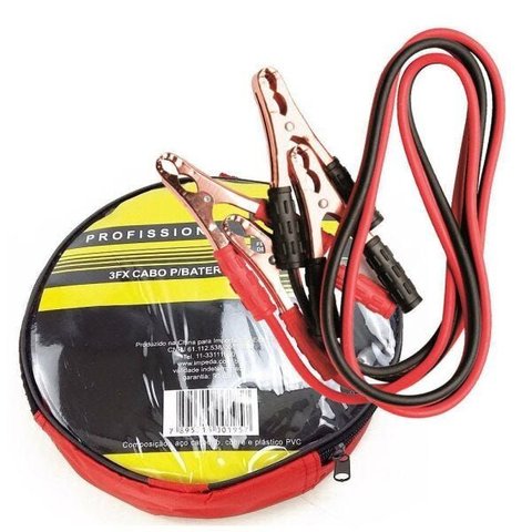 Cabo Transf de Carga Bateria Chupeta Carro 200a 2,4 Mts Eda 3fx