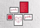 Ver imagem 7 de Conjunto Quadros Decorativos 5 peças Familia Arte na Arte Família Moldura Preta