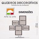Ver imagem 5 de Conjunto Quadros Decorativos 5 peças Familia Arte na Arte Família Moldura Preta