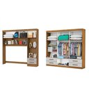 Ver imagem 2 de Guarda-roupa Casal Modulado Eleganza 11 Portas 6 Gavetas Cinamomo/off White - Pnr Móveis