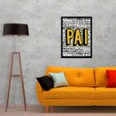 Ver imagem 2 de Quadro Pai Qualidades 45x34cm - com vidro:Madeira preta