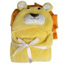 Ver imagem 2 de Manta Cobertor Toalha de Banho com Capuz para Bebê Criança Lorben Manto Bichinhos Fleece Macio