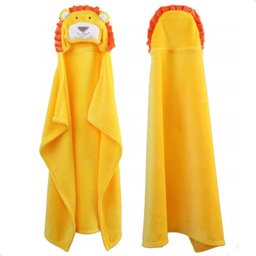 Manta Cobertor Toalha de Banho com Capuz para Bebê Criança Lorben Manto Bichinhos Fleece Macio - 3