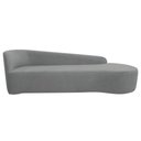 Ver imagem 3 de Kit Sofá Curvo França 200cm Ld. e 2 Poltronas Luiza Max Conforto, Bouclé Cinza