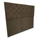 Ver imagem 5 de Cabeceira Capitonê King 195cm Jade Suede Marrom Castor Slk Decor Cabeceira Jade