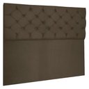 Ver imagem 1 de Cabeceira Capitonê King 195cm Jade Suede Marrom Castor Slk Decor Cabeceira Jade