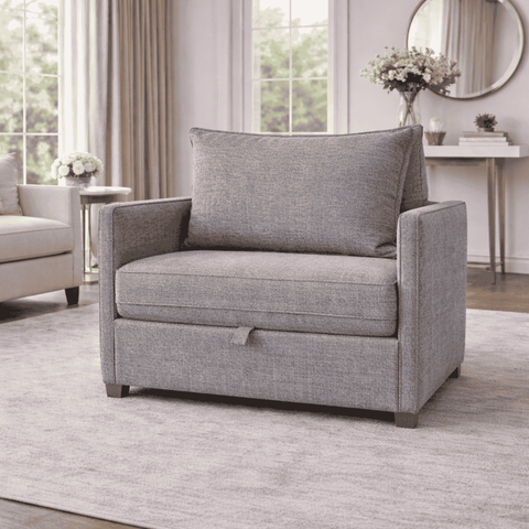 Poltrona Decorativa Mônica Linho Confortável Moderna Sala Quarto Recepção