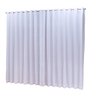 Cortina Microfibra com linho 4,00x2,80 Para Trilho Suíço:Branco - 1