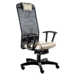 Cadeira Presidente com Apoio de Cabeça Linha Tela Mesh