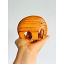 Ver imagem 4 de Escultura Elefantinho em Madeira. Elefante de Madeira