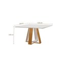 Ver imagem 5 de Conjunto Sala de Jantar Mesa Grécia 4 Cadeiras Atena Marrom/Castanho Cinamomo/Pena Caramelo/Off White