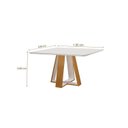 Ver imagem 5 de Conjunto Sala de Jantar Mesa Grécia 4 Cadeiras Atena Marrom/Castanho Cinamomo/Pena Caramelo/Off White