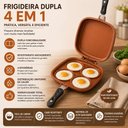 Ver imagem 7 de Frigideira Dupla 4 em 1 Cobre Nao Gruda Antiaderente Ovos Panquecas Hamburguer Duas Faces Aluminio