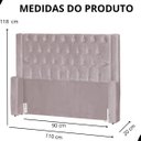 Ver imagem 6 de Cabeceira de Cama Box Estofada 90 Cm Solteiro Emma Veludo