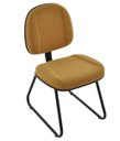Ver imagem 1 de Poltrona Gerente com Base Fixa Trapézio Linha Classic Cor:Amarelo