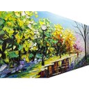 Ver imagem 3 de Quadro Pintura Tela andam boulevard amantes Decorativo 5132: 50cm (A) x 100cm (L)