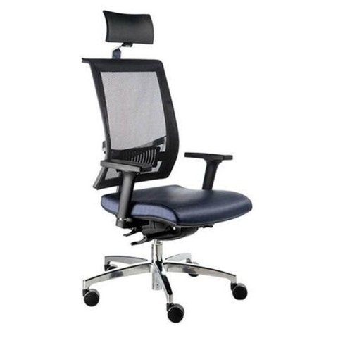 Cadeira Presidente com Encosto Tela Mesh Linha Net Design