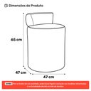 Ver imagem 4 de Puff Decorativo Orgânico Living Aegon Minimalista Veludo Verde - Desk Design