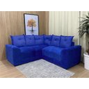 Ver imagem 1 de Sofá Canto Azul 110 Belo