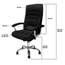 Ver mais imagens de Cadeira Escritório Presidente Prime Line Pl-101 Big com Molas - Preto