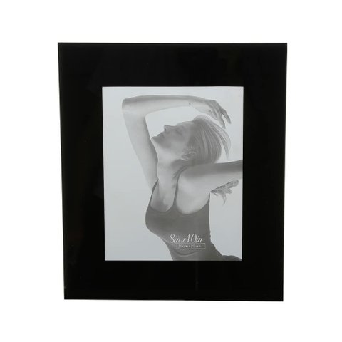 Porta Retrato de Vidro Preto 15 X 20cm