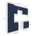 Ver imagem 2 de Lavanderia Modulada Kappesberg Celeste 7 Peças Branco/azul 230cm