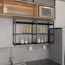 Ver imagem 1 de Prateleira estante estilo Industrial Cozinha prateleira de parede Prateleira industrial cozinha