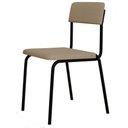 Ver mais imagens de Kit 03 Cadeiras Estofada para Sala de Jantar Sense Preto C01 Linho Areia - Lyam Decor