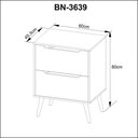 Ver imagem 3 de Kit Banheiro Balcão Gabinete e Espelheira Amêndoa - Tecno