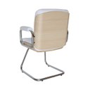 Ver imagem 3 de Poltrona Eames Diretor Base Fixa Linha Capa em Madeira Cor:Branco