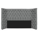 Ver imagem 1 de Cabeceira Queen Everest P02 160cm para Cama Box Corano - Doce Sonho Móveis Cinza