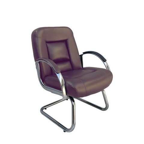 Poltrona Diretor Luxuosa Base Fixa Fixos Linha Firenze Cor:Marrom