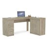 Mesa para Escritório em L 2 Portas 3 Gavetas Espanha Politorno - 8