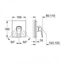 Ver imagem 2 de Acabamento Monocomando para Chuveiro sem Desviador Eurocube Grohe