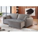 Ver imagem 1 de Sofá Retrátil Reclinável Alpha 2,60cm Super Compacto:linho Bege