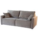 Ver imagem 3 de Sofá Retrátil Reclinável Alpha 2,60cm Super Compacto:linho Bege