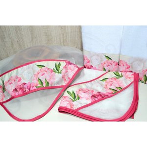 Kit Cobre Alimentos e Panos de Prato - Flores Pink Arte & Tear