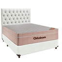Ver imagem 1 de Cama + Box Branco e Colchão Ortobom Molas Ensacadas Casal - Airtech + Cabeceira