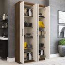 Ver imagem 1 de Armário para Escritório Barramas 4 Portas Off White - Pnr Móveis