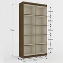 Ver imagem 4 de Armário para Escritório Barramas 4 Portas Off White - Pnr Móveis