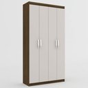 Ver imagem 5 de Armário para Escritório Barramas 4 Portas Off White - Pnr Móveis