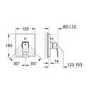 Ver imagem 2 de Acabamento Monocomando para Chuveiro com Desviador Eurocube Grohe