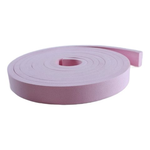 Eva Rodape Acabamento Ripado Laminado Rosa 2,5m