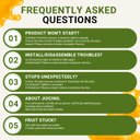 Ver imagem 7 de Amzchef Juicer Automático Masticating 250w com Abertura de 135mm (prata)